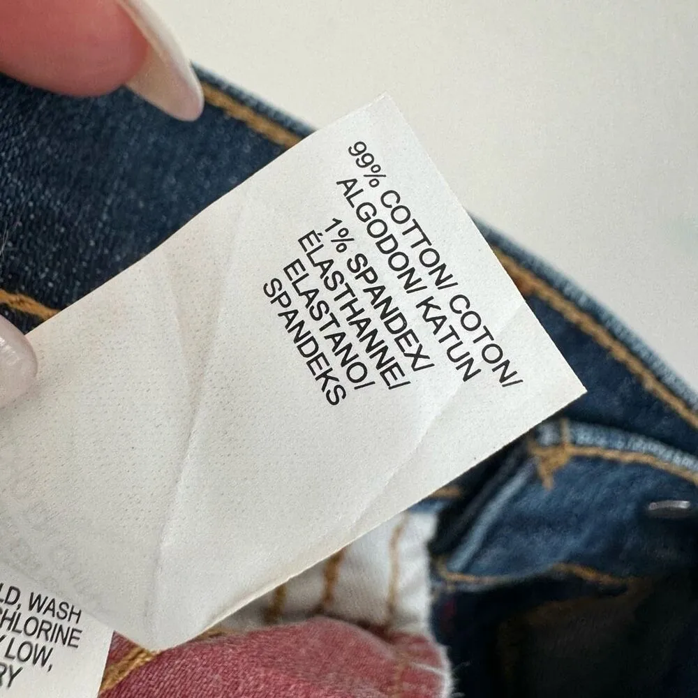 NWT Lucky Brand Sofia Straight Cut Solid Wash Blue Jeans Size 8 / 29 Ankle 30” - Image 8