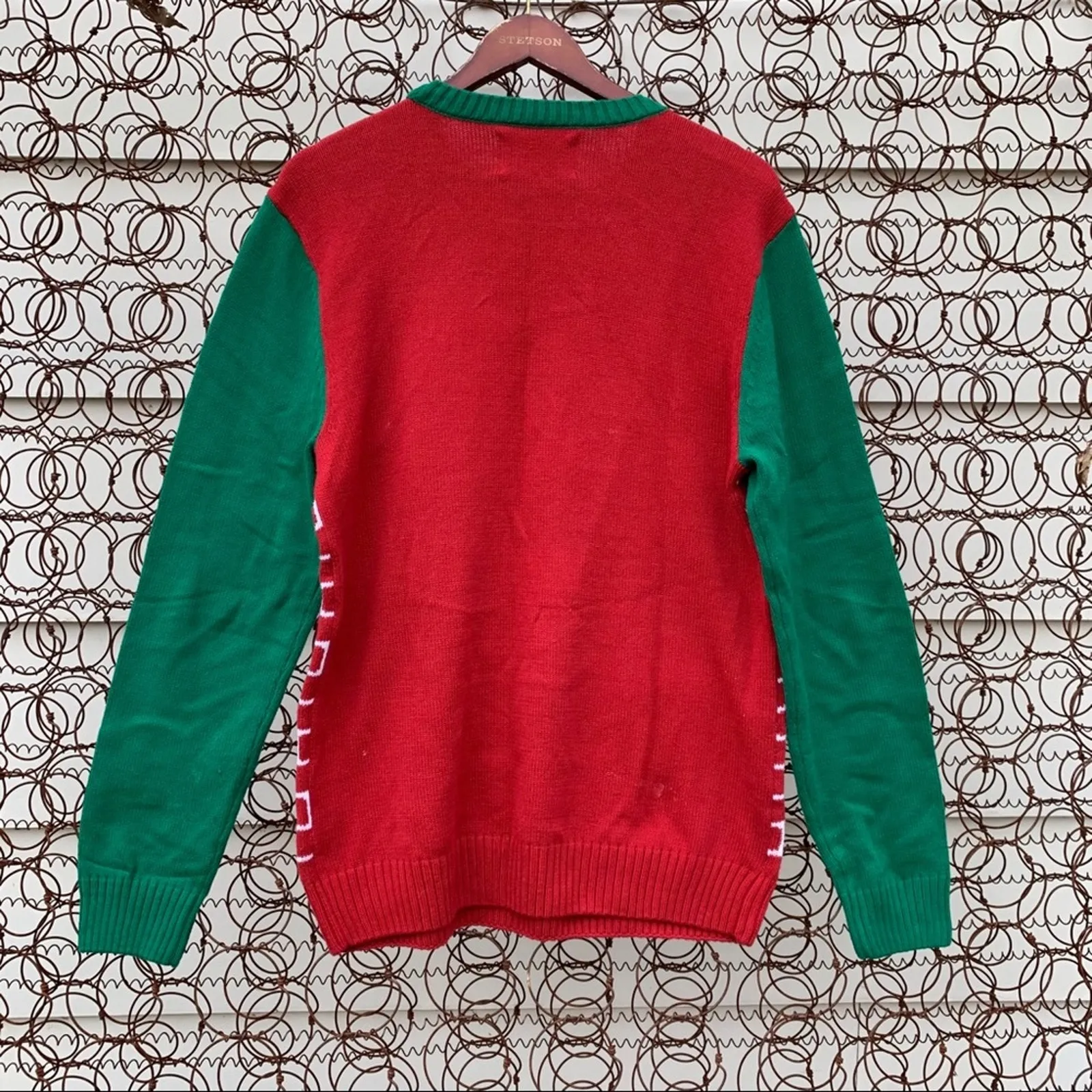 Ugly Christmas Sweater fireplace mantle tunic seen in a Hallmark movie MEDIUM - Image 8