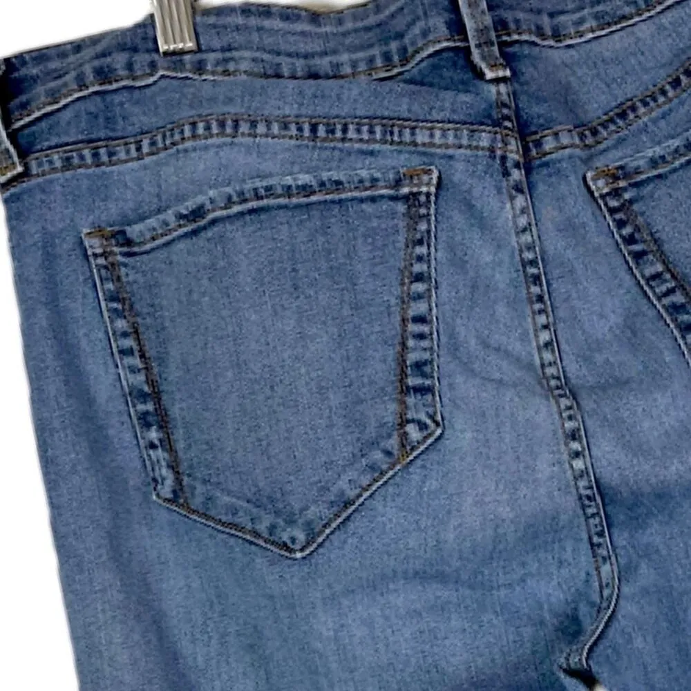 NYDJ Women’s Ankle Jean Straight Leg High Rise Distressed Slimming Plus Size 16W - Image 5