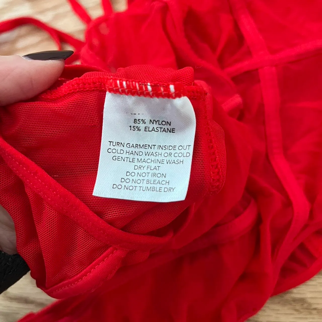 Tiger Mist Red Mesh Bodysuit - Image 4