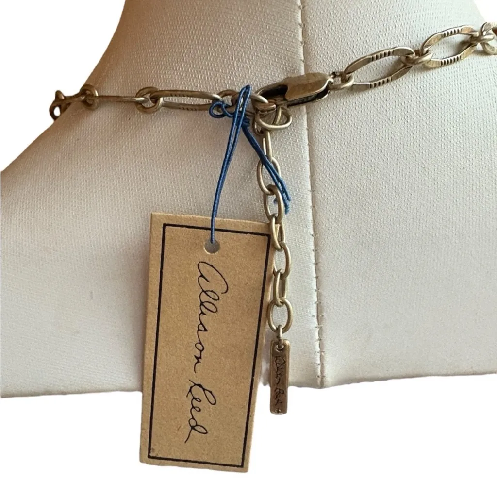 Allison Reed NWT Elegant Antique Gold
Floral Necklace Gold - Image 3