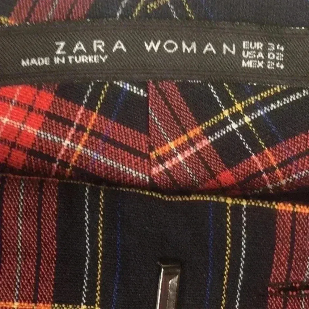 Zara Chino Fit Plaid Pants - Image 8