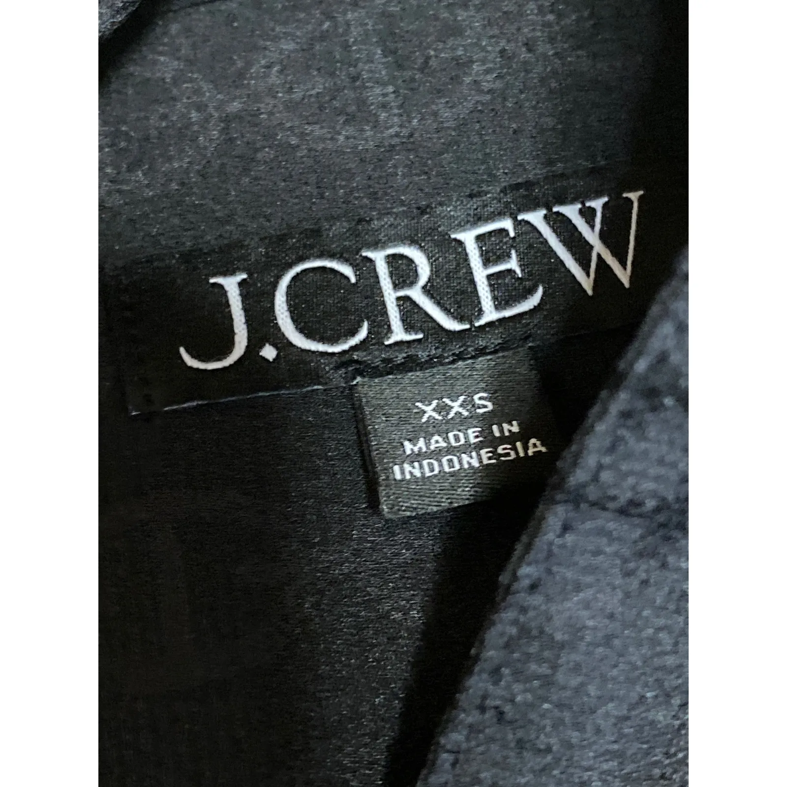 J.Crew Women's Black Loop Collared Long Sleeve Button Down Shirt Blouse Top Sz M Size M - Image 3