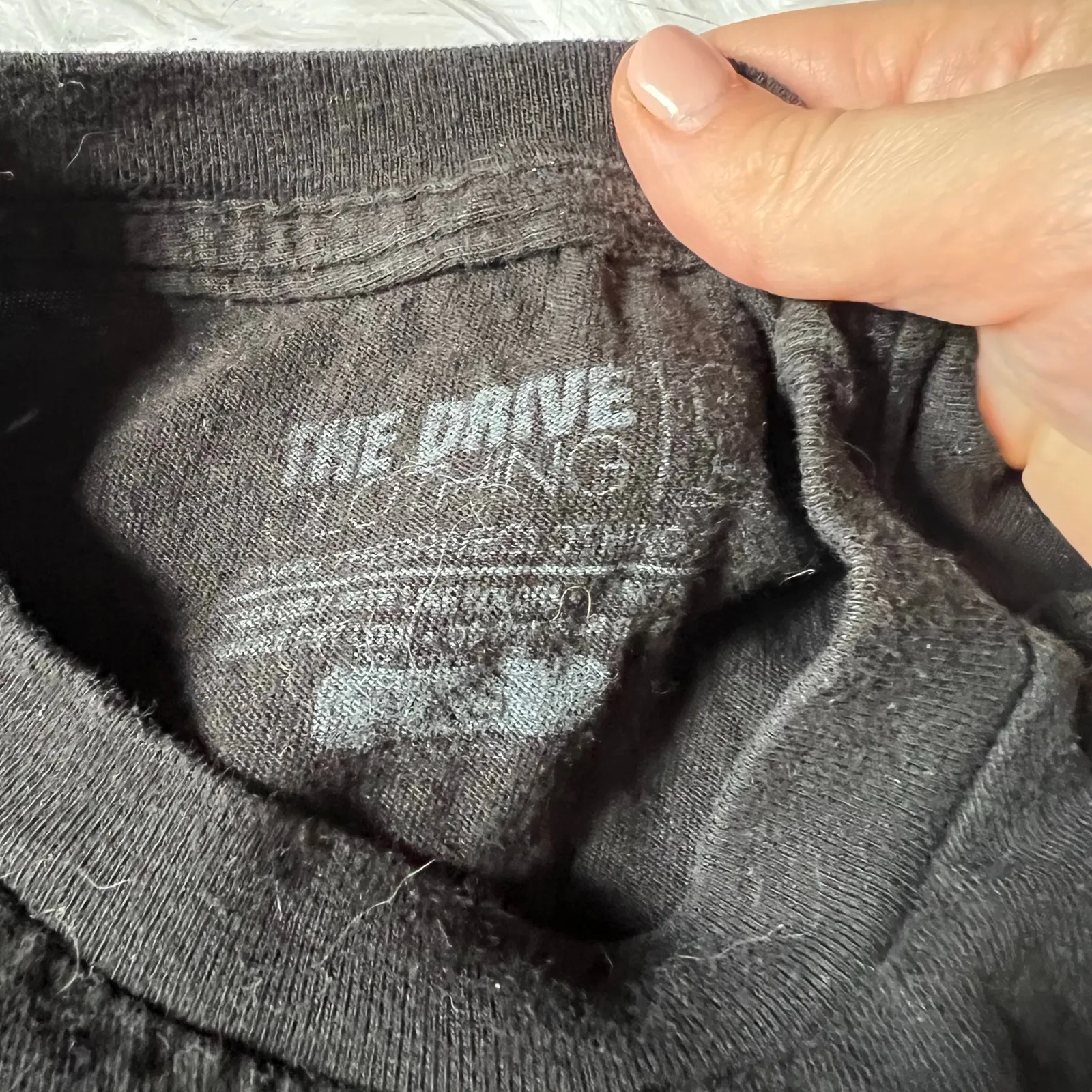 Distressed black skeleton crop tee size XS - Image 3