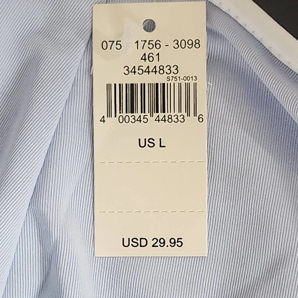 Aerie Blue Floral High Waist Swim Bottoms NWT Size Large Full Coverage Bottoms - Image 10