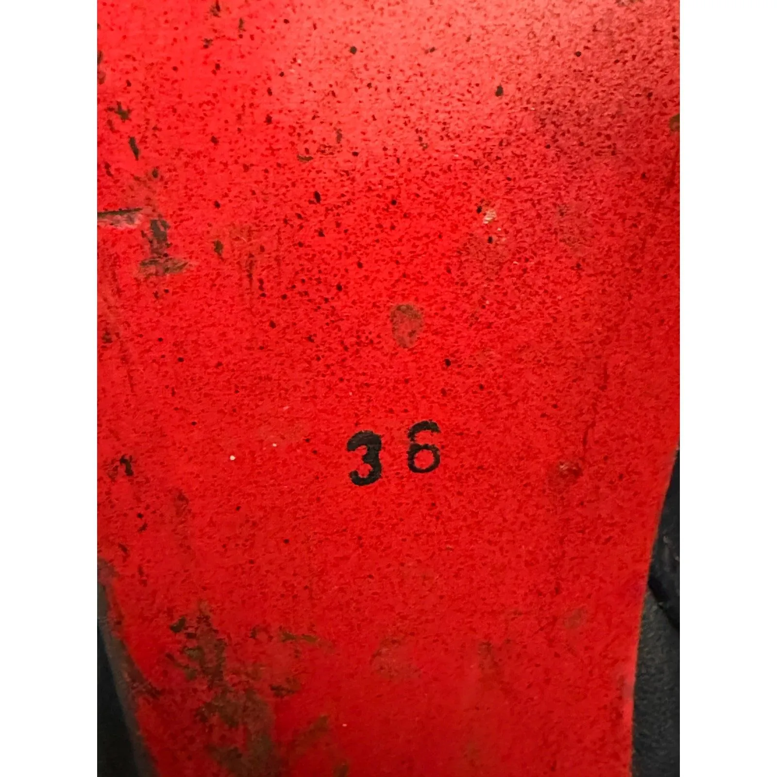 Stivali Leather Black Over the Knee Boots Stiletto Heel Women's Size 36 (US 6) - Image 2