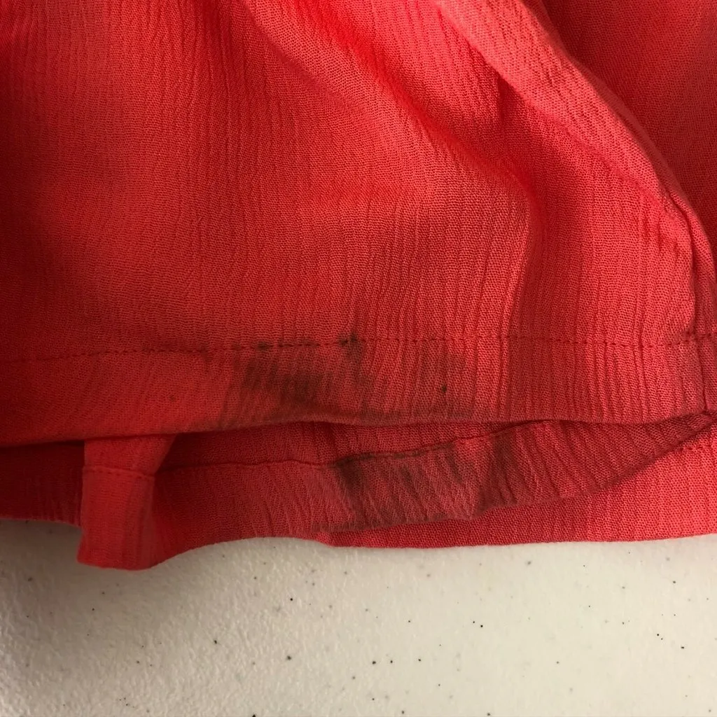 Green Dragon Dress A Line Halter Blouson Crinkled Sleeveless V Neck Pink Size S - Image 6