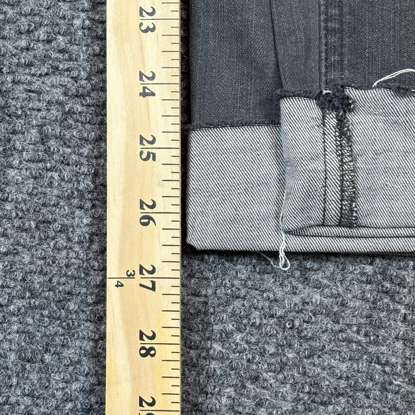 AllSaints Mast Fit Jeans Women's Size W26 Gray Skinny Stretch Cuffed Gray - Image 10