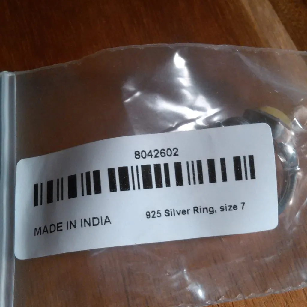 Connemara Marble Claddagh Sterling Silver Ring (Size 7) - Image 14