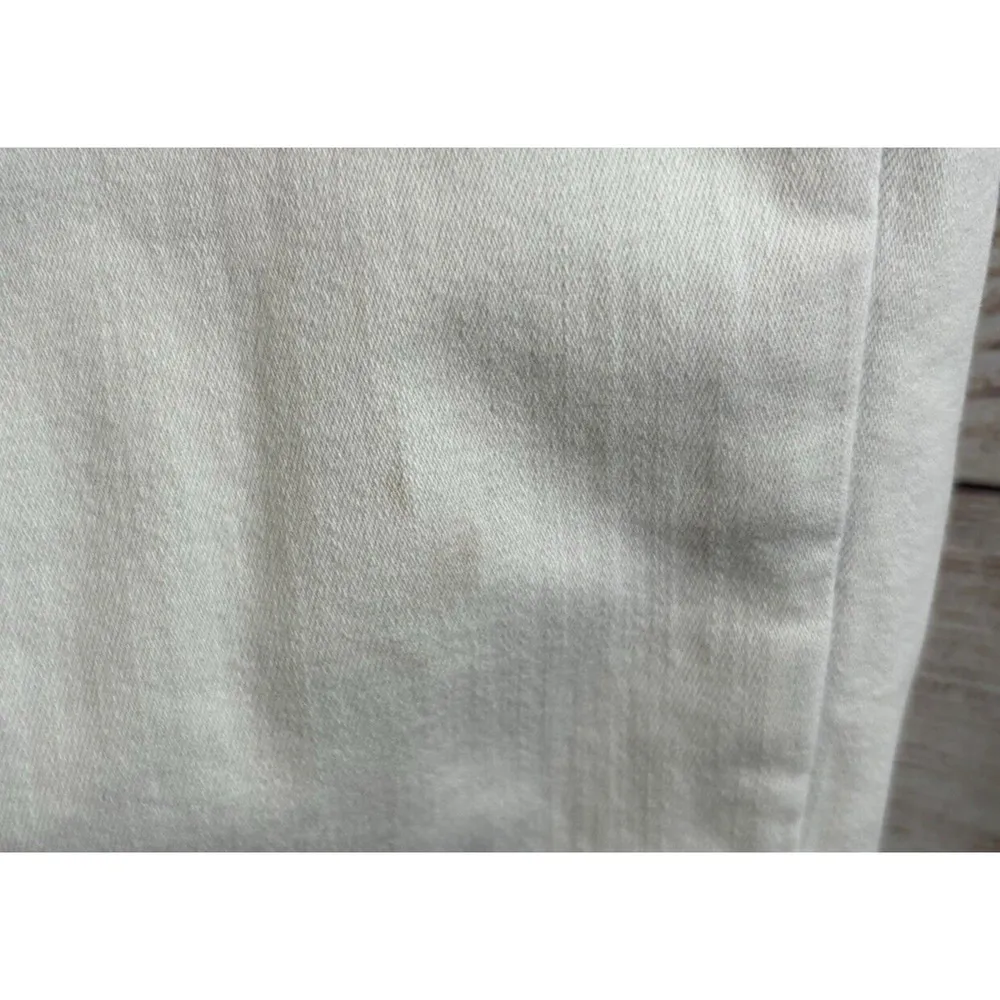 American Eagle Hi Rise Jegging Next Level Stretch Size 4 Regular WHITE Stains - Image 3