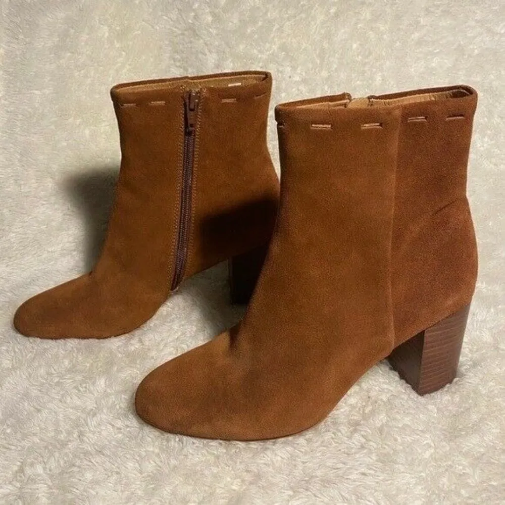 Corso Como Cognac Pixel Suede Ankle Boot Size 8M - Image 4