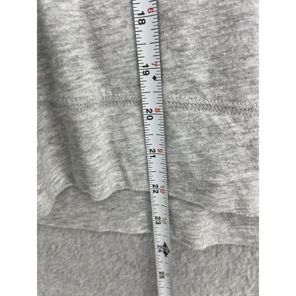 Express Women's Raglan Shirt Lace 3/4 Sleeve Gray Marled Size Medium Scoop Neck - Image 6