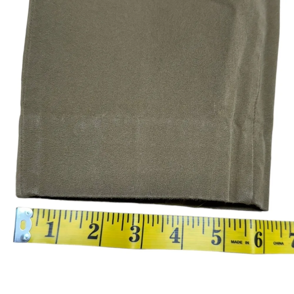 Everlane The Side-Zip Stretch Cotton Ankle Pants Khaki Trousers Office Job SZ 8 - Image 12