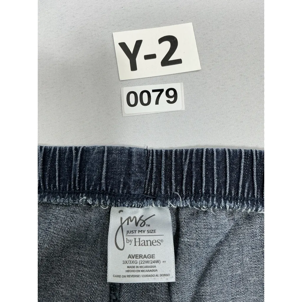 Womans Excellent JM Collection Pullon Blue Jeans 3x 22w-24w Elastic Waist 79/Y-2 - Image 3