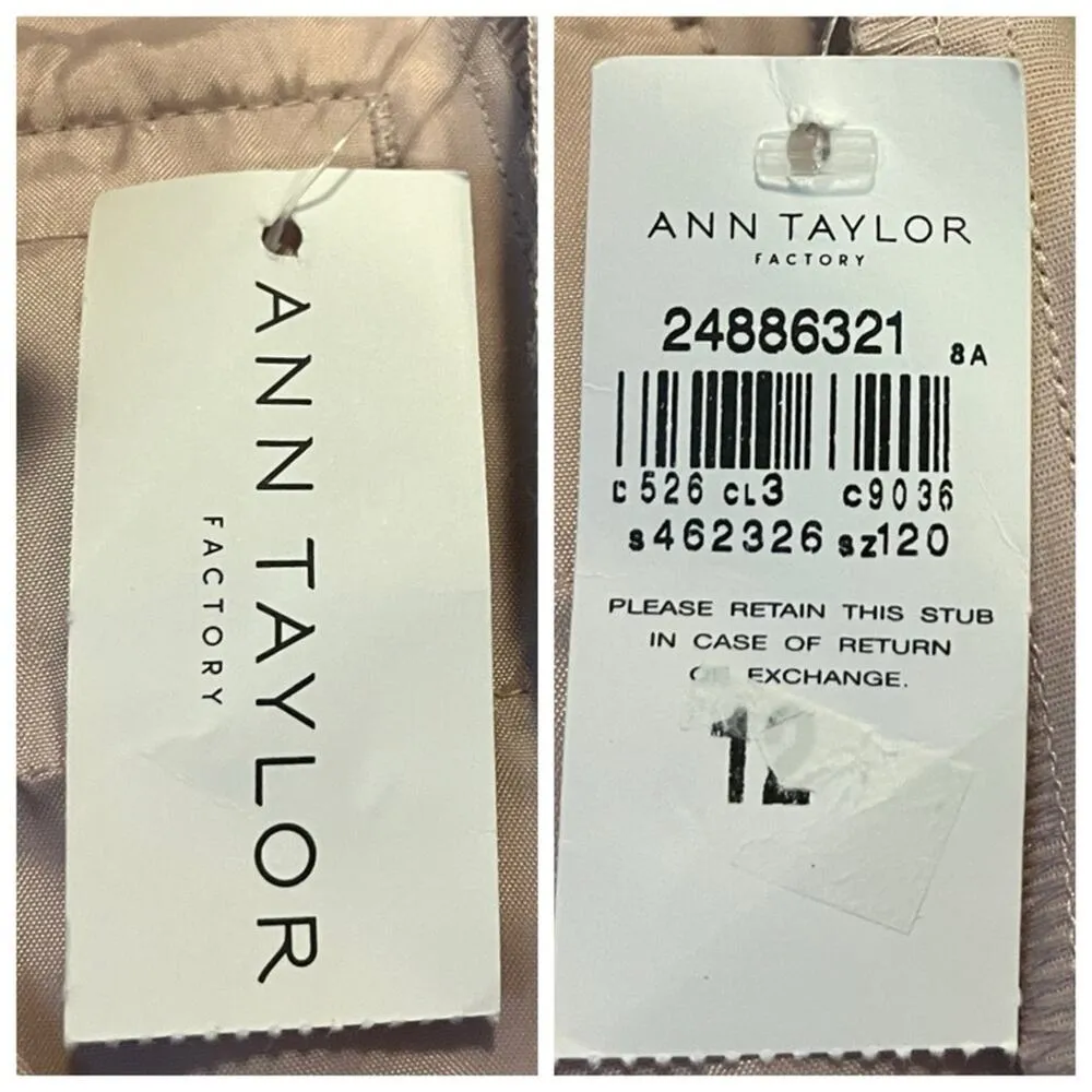 Ann Taylor New Pants Modern Slim Fit Mid Rise Ankle Blush Pink Women’s Size 12 - Image 5