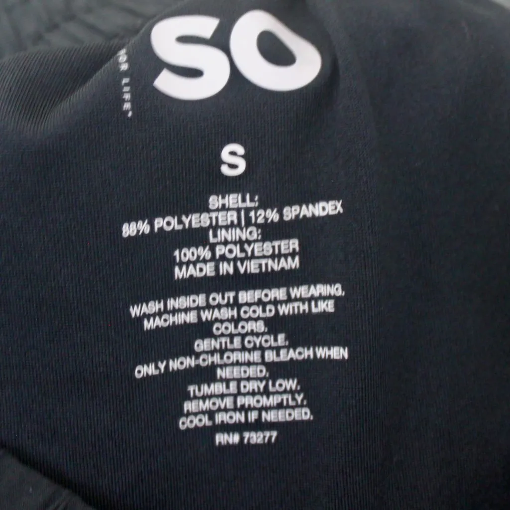 Sonoma Black Elastic Waistband Stretchy Athletic Athleisure Workout Shorts Small - Image 4