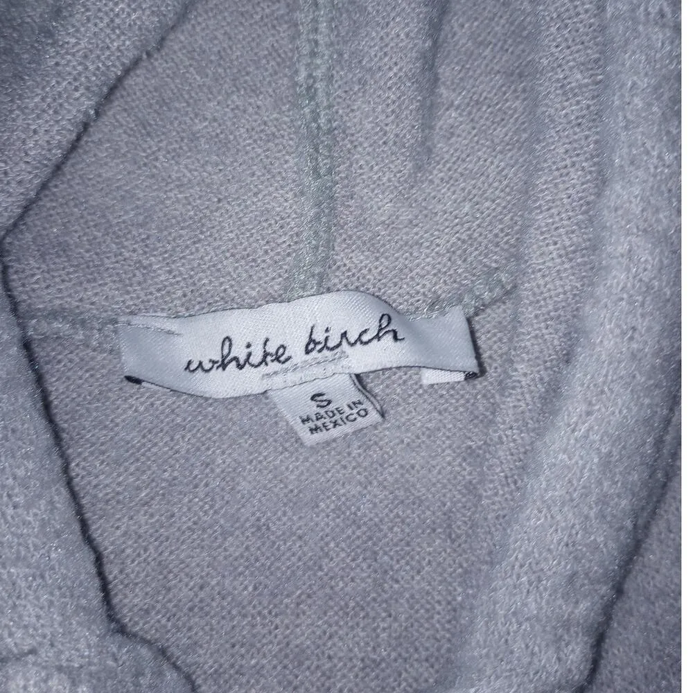 2/$10 White Birch Hoodie Grey Small (oversized) - Image 2