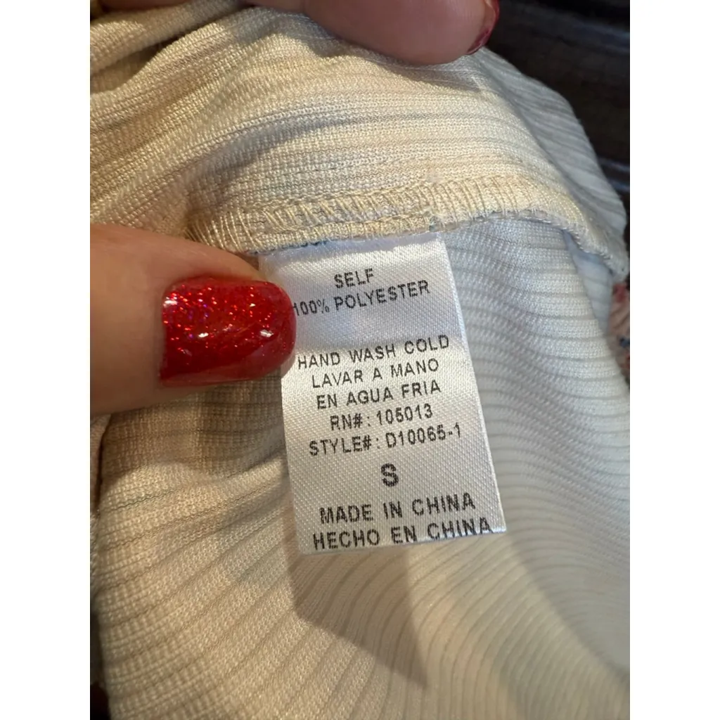 Women's Emily Wonder Pink Floral Striped Mini Dress S - Image 7