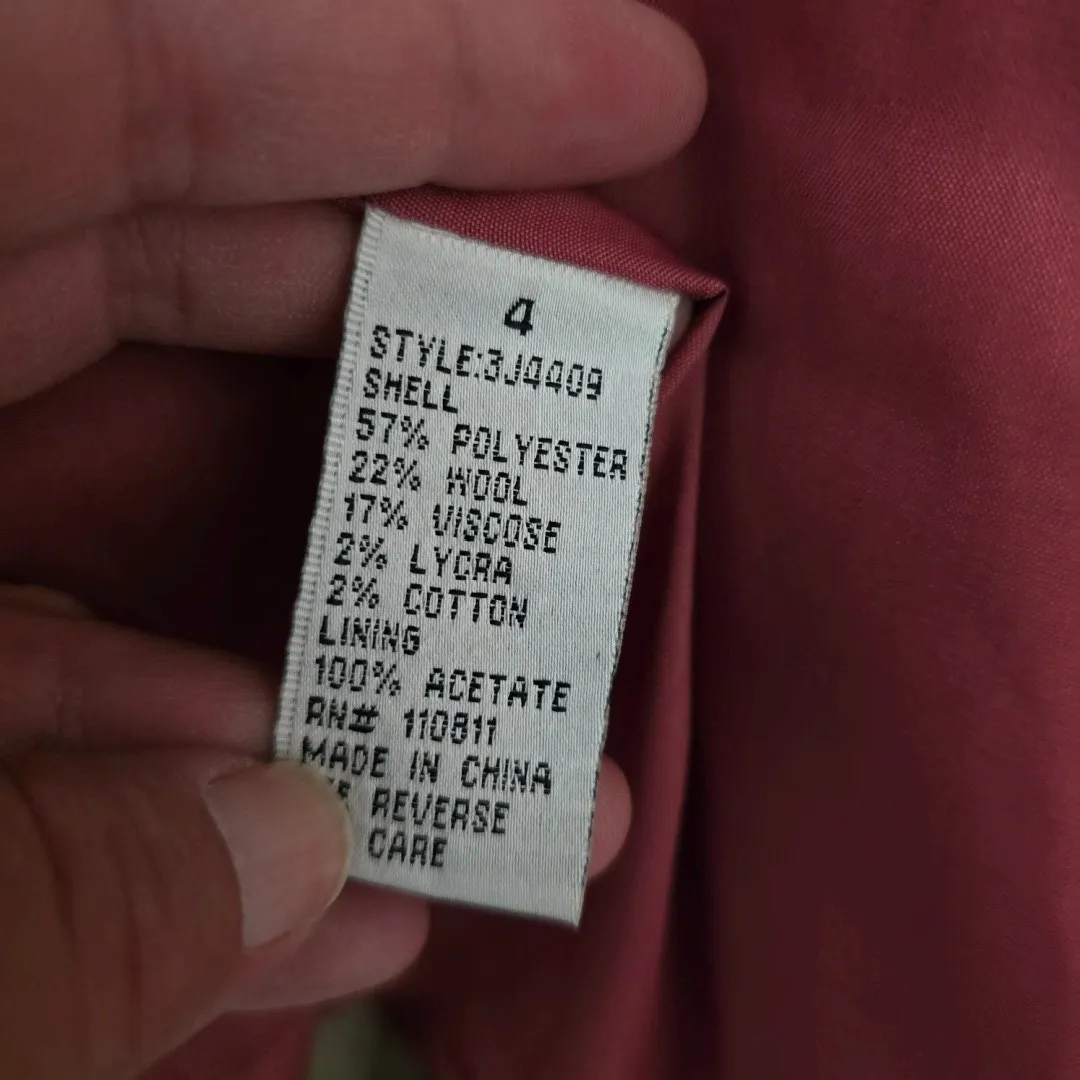 Yoana Baraschi Blazer Jacket Size 4 Striped Lace Trim Career Business - Image 8