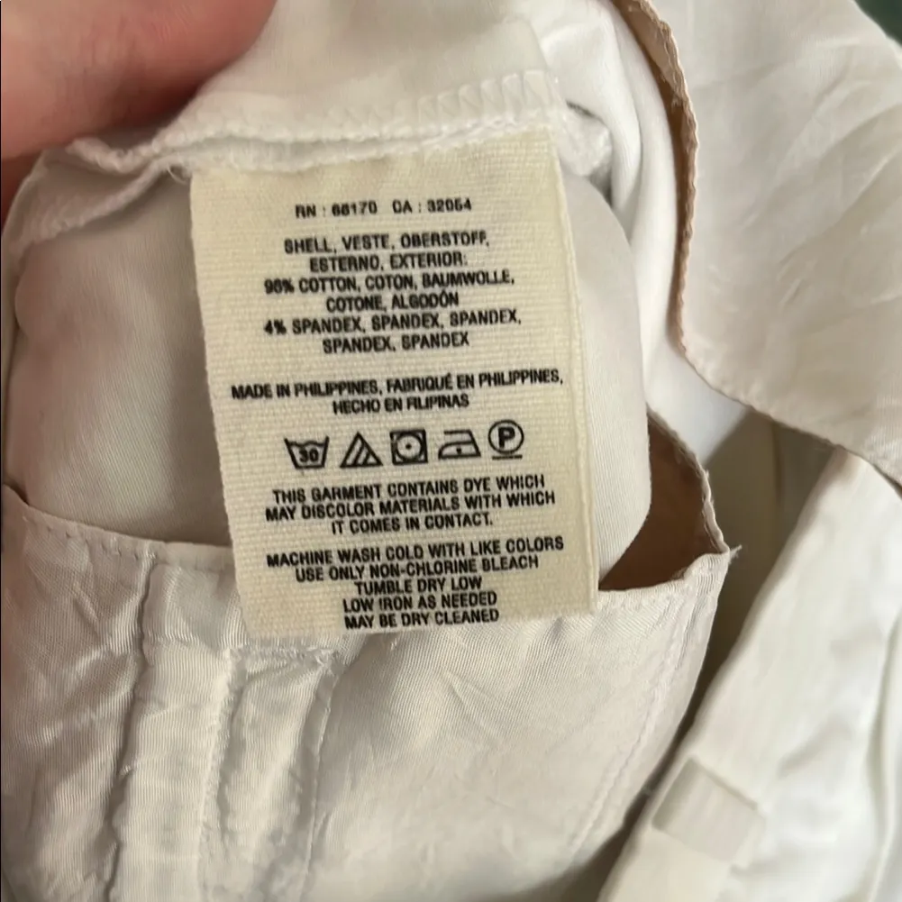 Cartonnier Charlie Ankle Skinny White Pants with Crochet Bottom Hem - Image 13