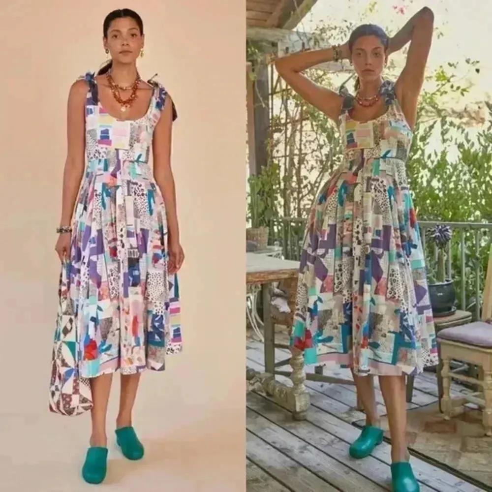 HUNTER Bell NWOT‎ Braden Patchwork Dress Size 2 - Image 3