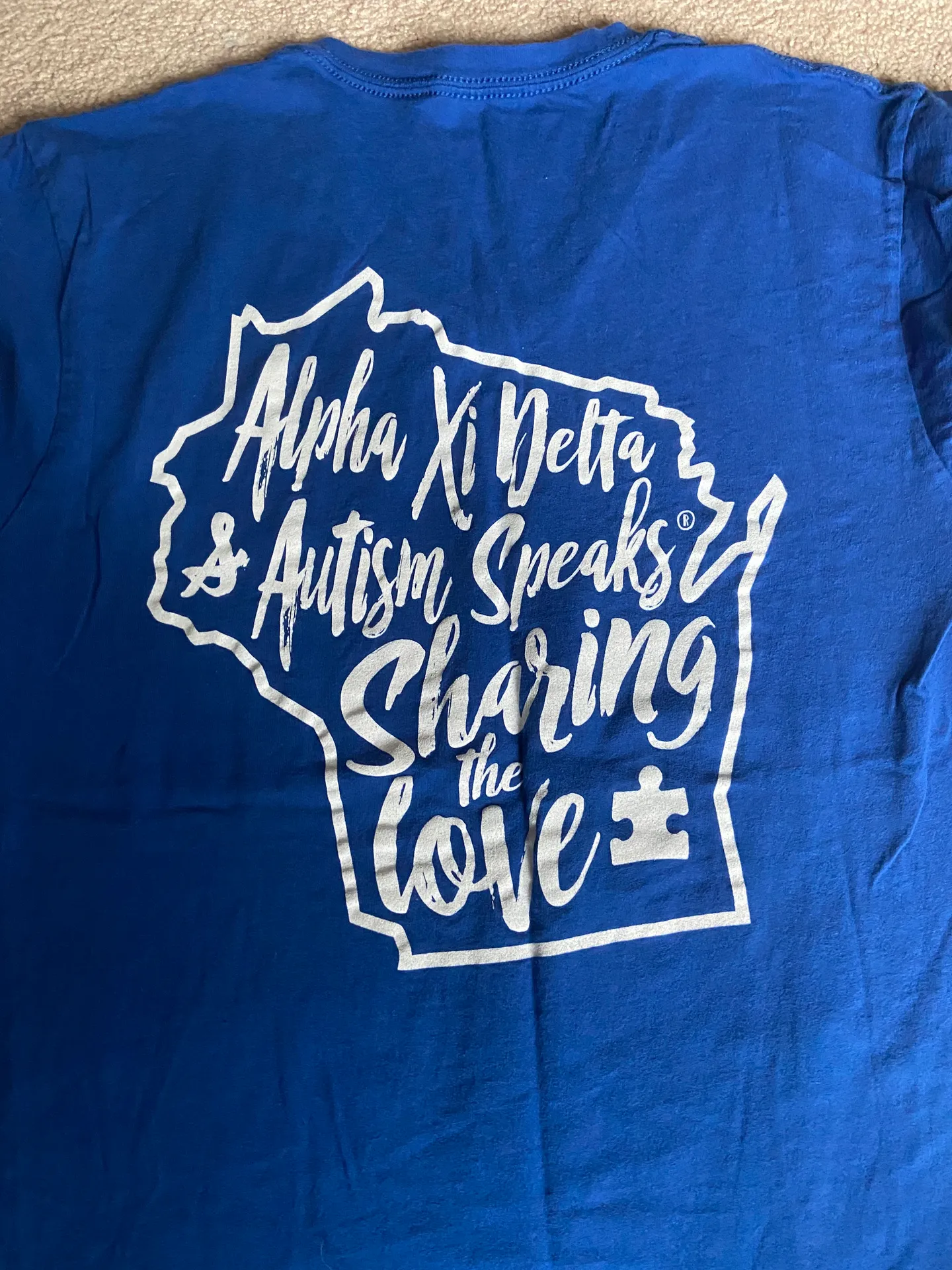 alpha xi delta tee Blue - Image 4