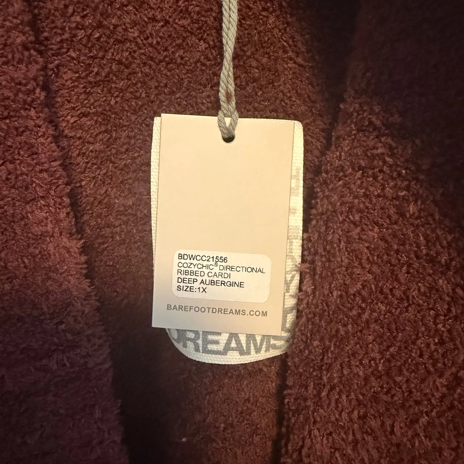 Barefoot Dreams Cozychic Directional Ribbed Cardigan NWT Size 1X - Image 8