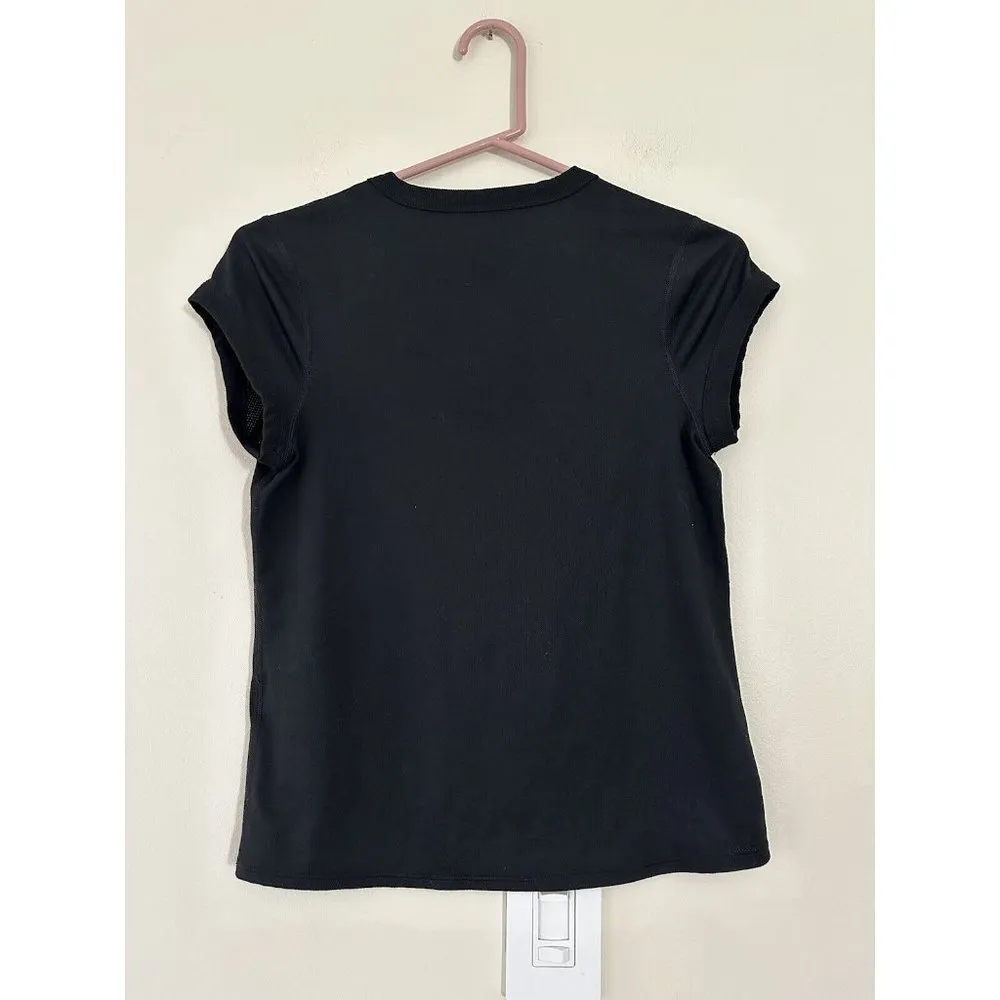 Nike Women’s Black Mesh Back Y2K Sports Top Small Athletic Gym Workout Yoga - Image 3