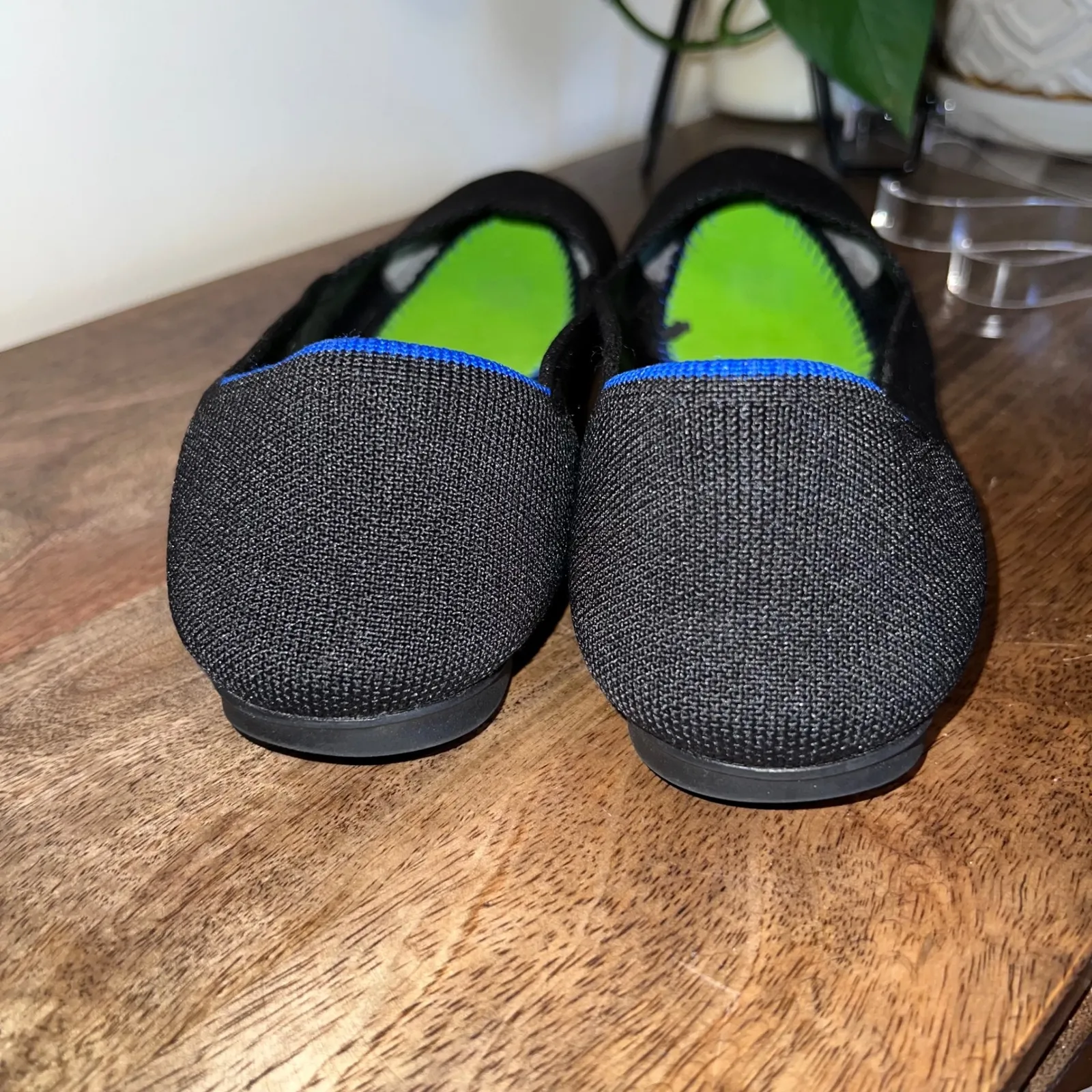 ROTHYS‎ Black Knit Pointed Toe Flats Slip On Ballet Shoes Women US 8.5 Workwear - Image 5