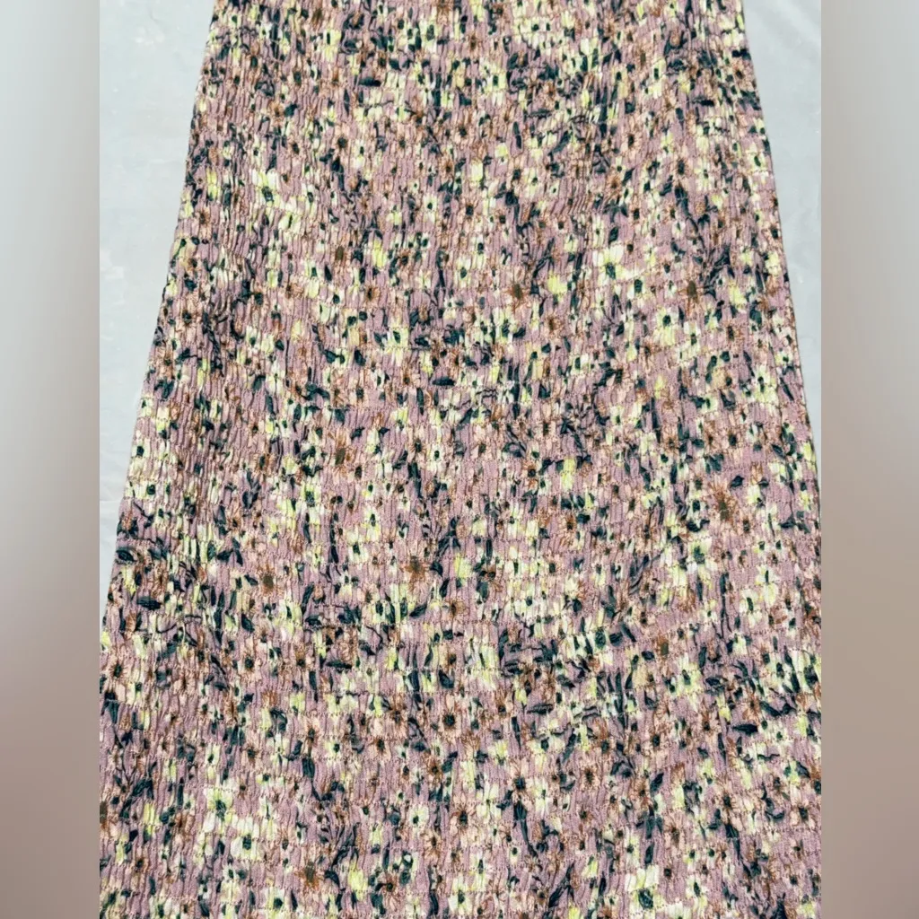 Women’s Timing Los Angels Small Pink Stretch Floral Dress NEW - Image 2