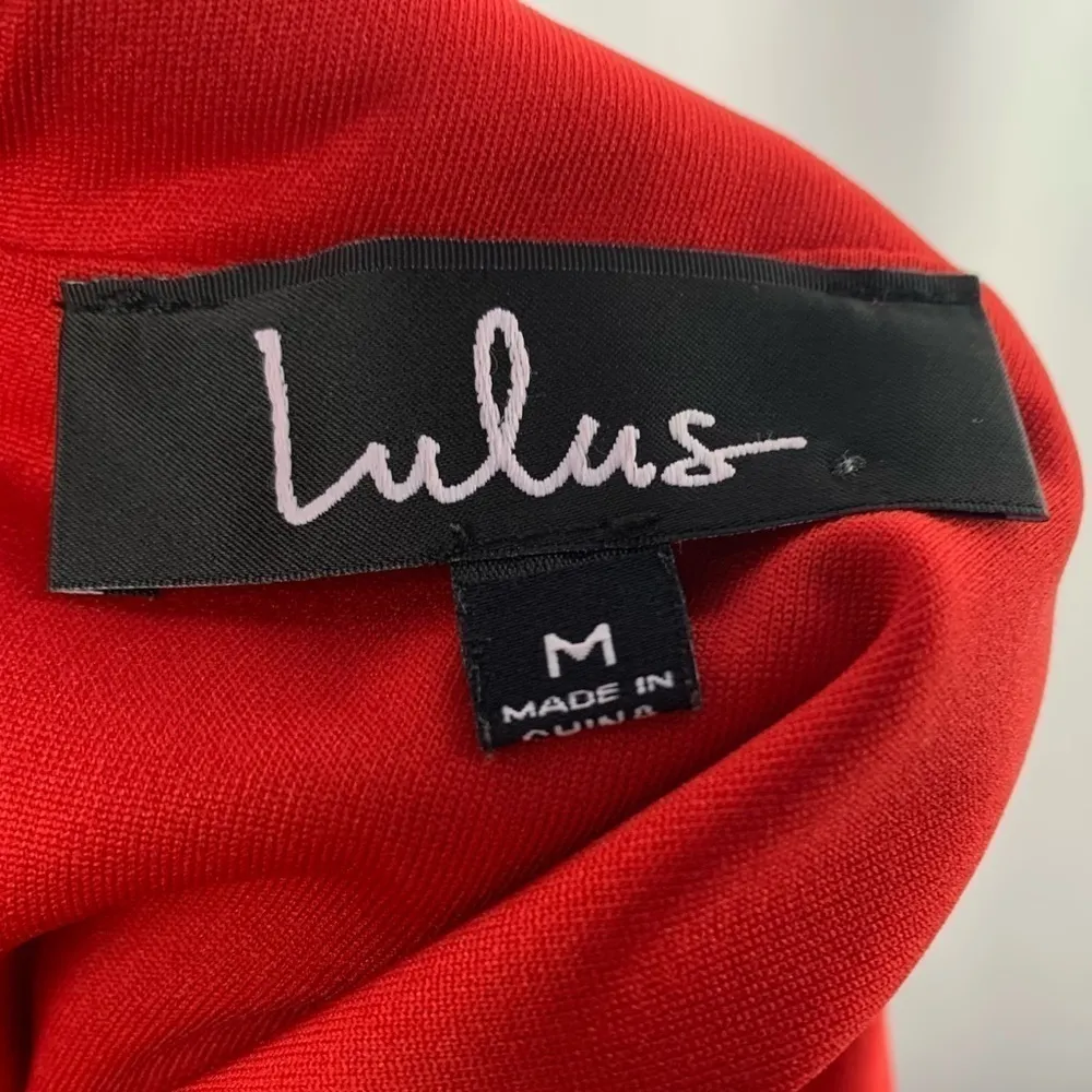 Lulus Play On Curves Backless Dress in‎ Red Size Medium - Image 6