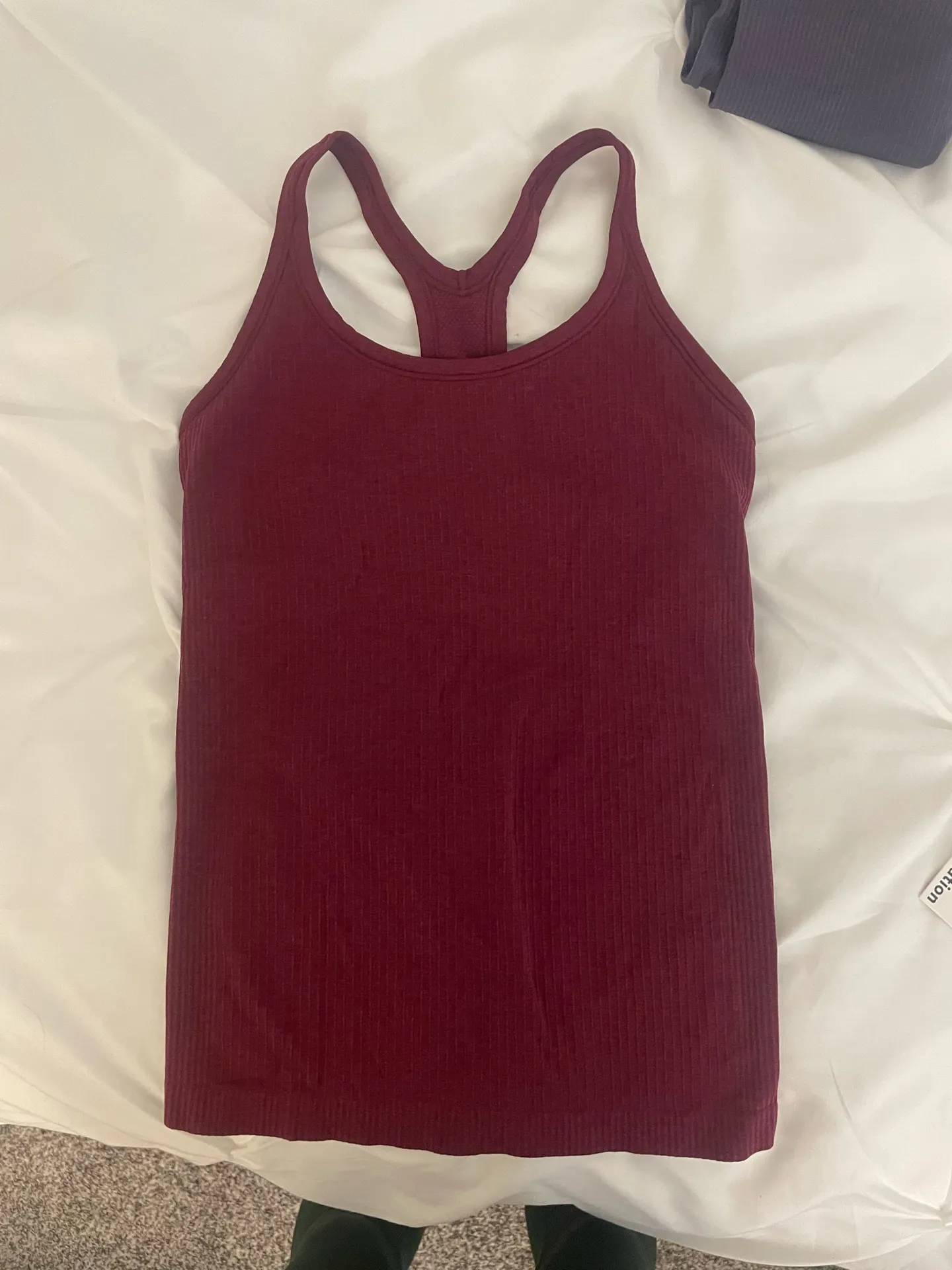 Lululemon Athletica Burgundy Ebb to Street Tank Top - Deep Luxe - Image 3
