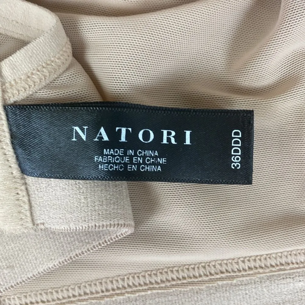 Natori Nude Unlined Wire Free Full Cover Bra 36DDD - Image 5