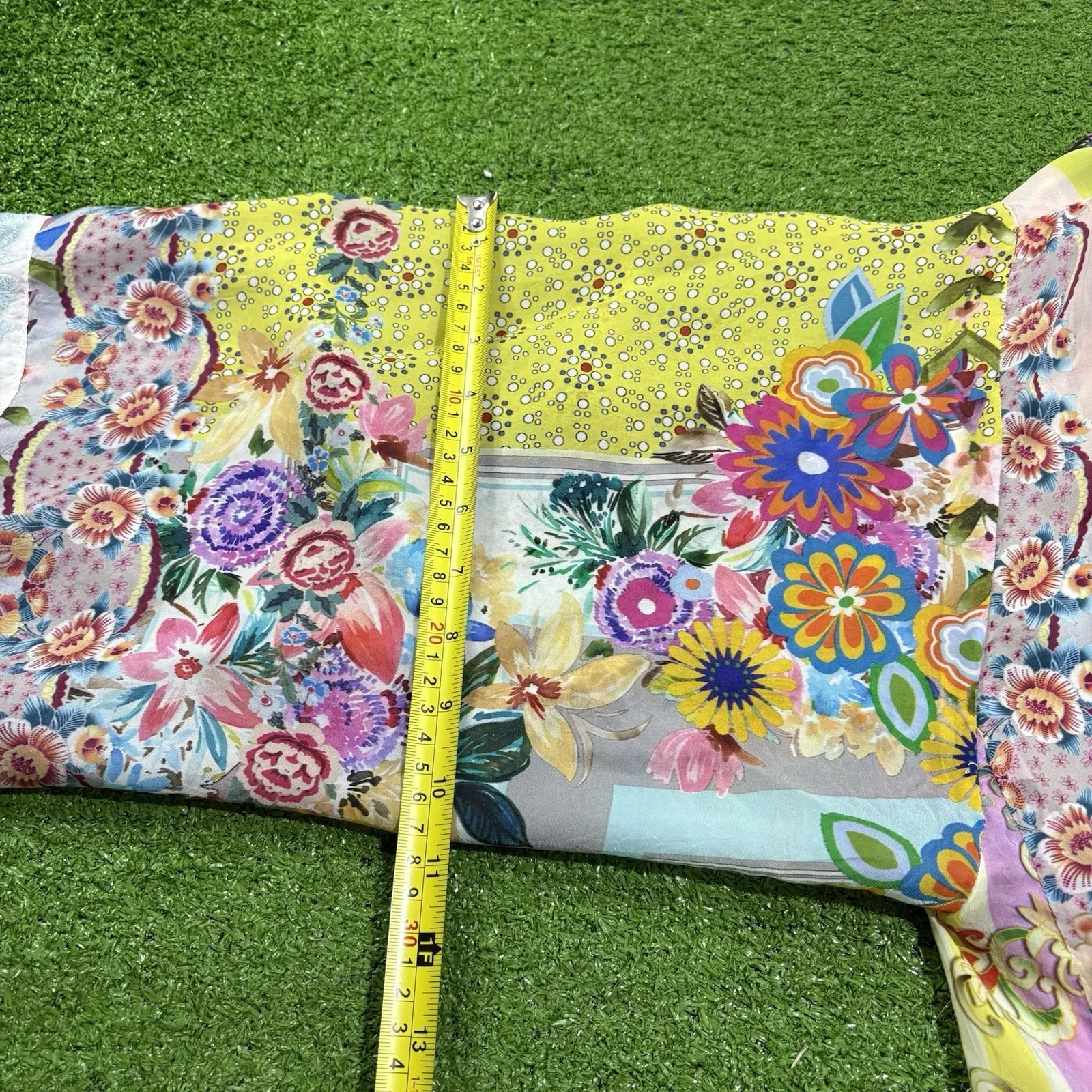 Johnny Was Women SM Embroidered Kimono Duster Floral Open Front Pockets Cardigan - Image 13