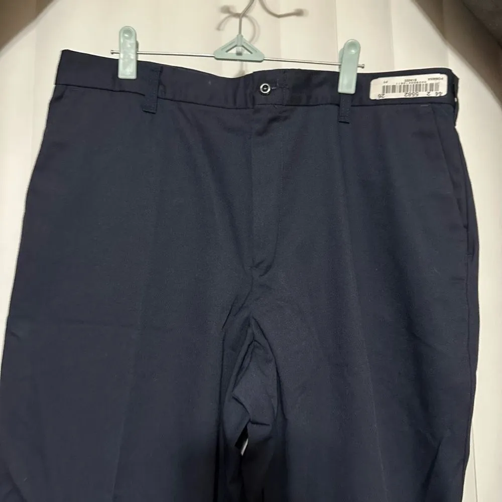 Navy blue slacks , zipper front with button , 2 frontal pockets, 2 back pockets Size undefined - Image 2