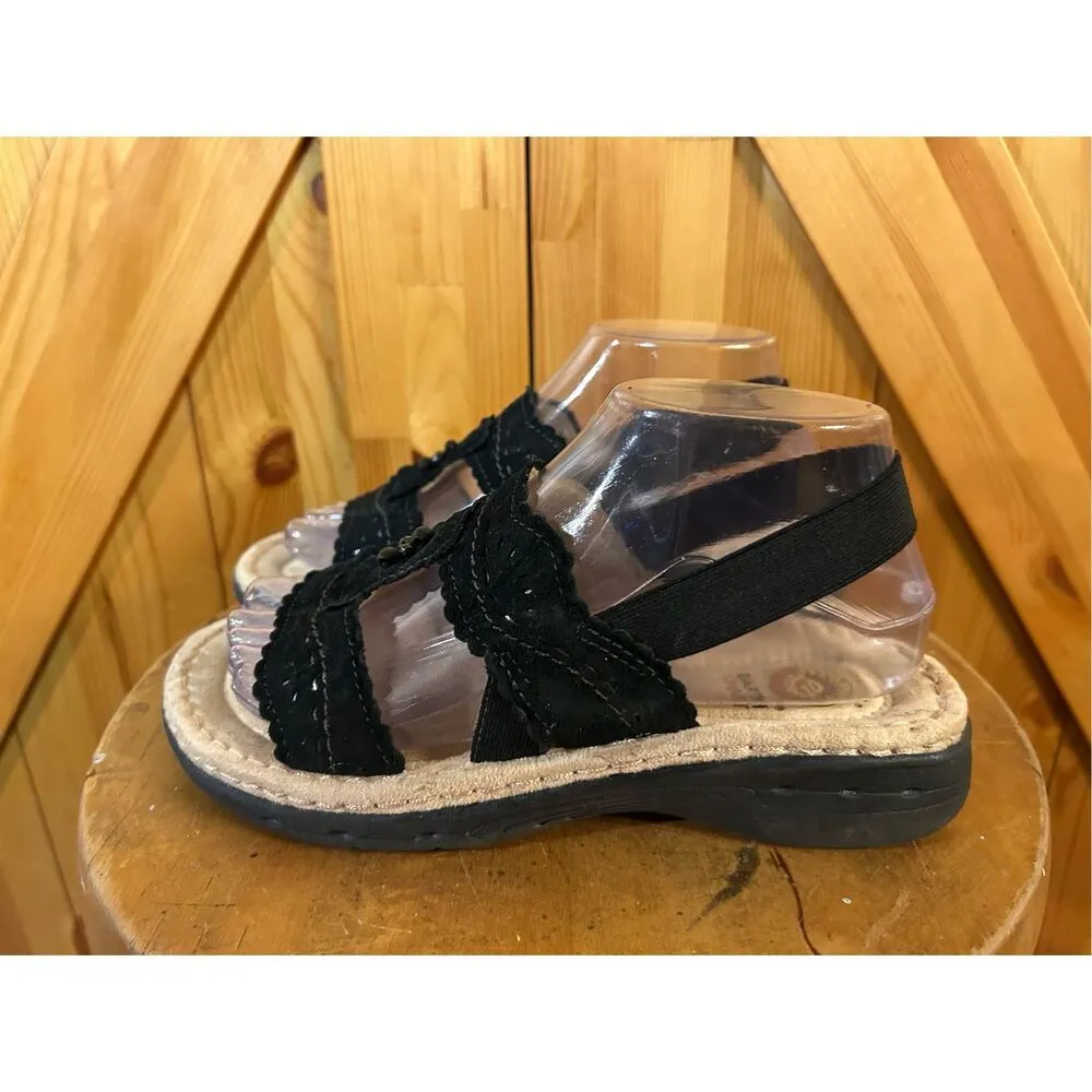 Earth Spirit Sz 7 Woman’s Leather Sandals Gelron 2000 Slingback Beaded Willow - Image 3