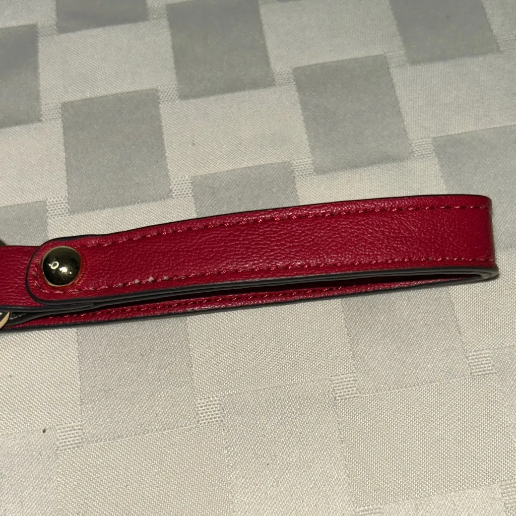 Calvin Klein Red Wristlet Strap with Gold Accents - Image 3