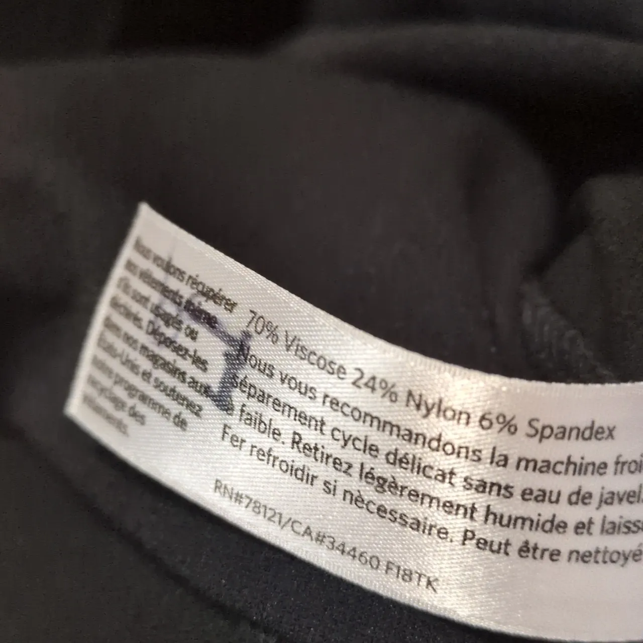 Eileen Fisher Black Viscose Blend Pull On Pants Size Medium - Image 6