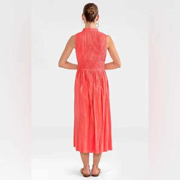 Gretchen Scott NWT Aurora Goddess Of Sun Dress Roman Goddess Coral XXL Pink - Image 2