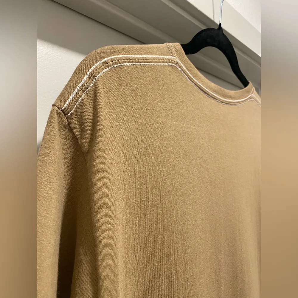 Jimi Hendrix Olive Army Green / Tan Brown Short Sleeve Graphic Tee T-Shirt - S/M - Image 9