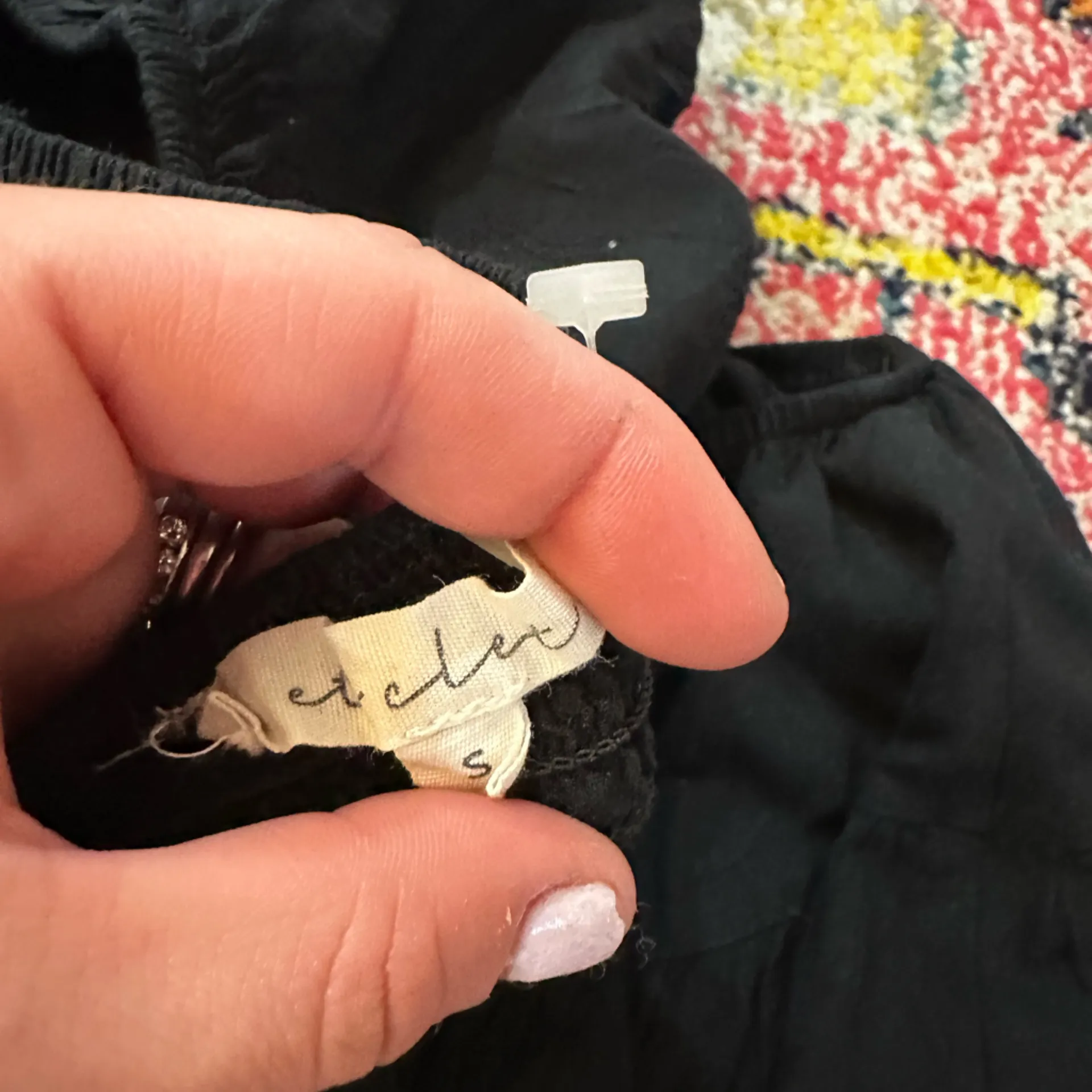 Elegant Black Cutout Women’s Puff Sleeve Dress Size S - Image 4