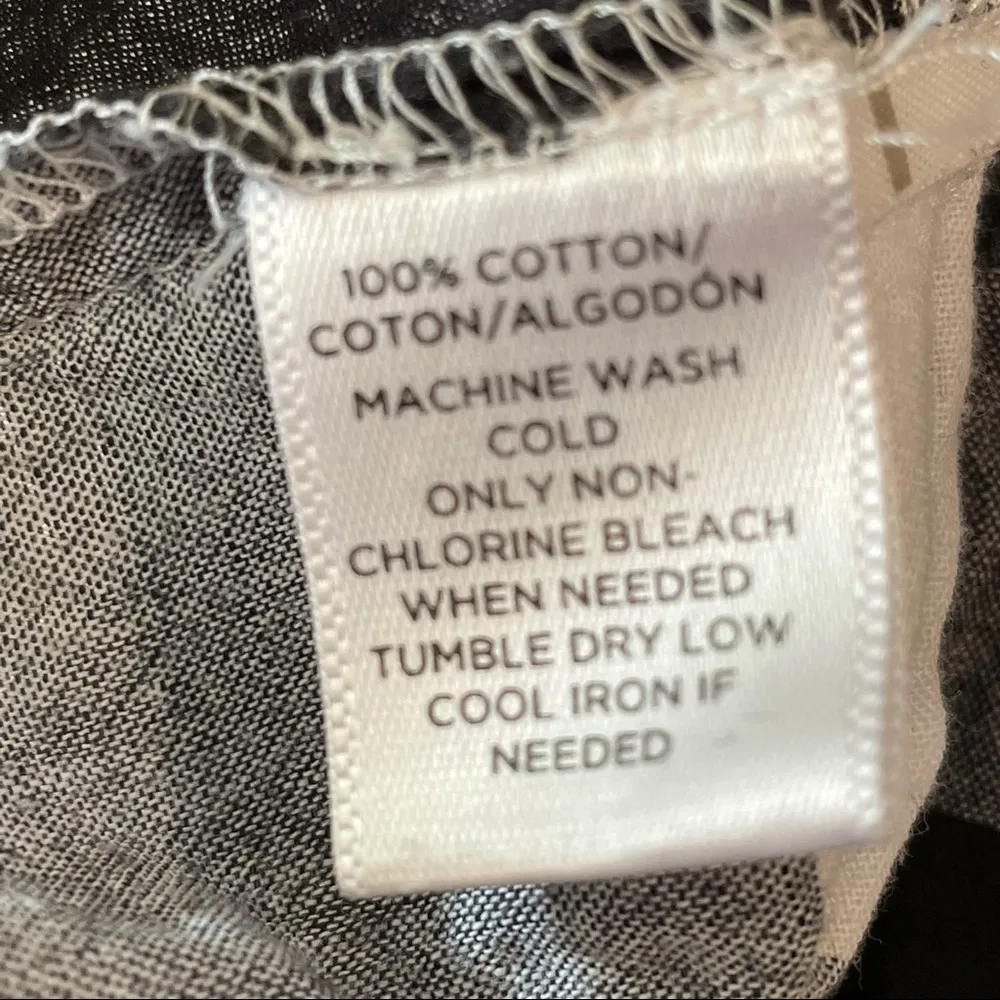 Loft Women’s Black Plaid Button Down Shirt - Image 11