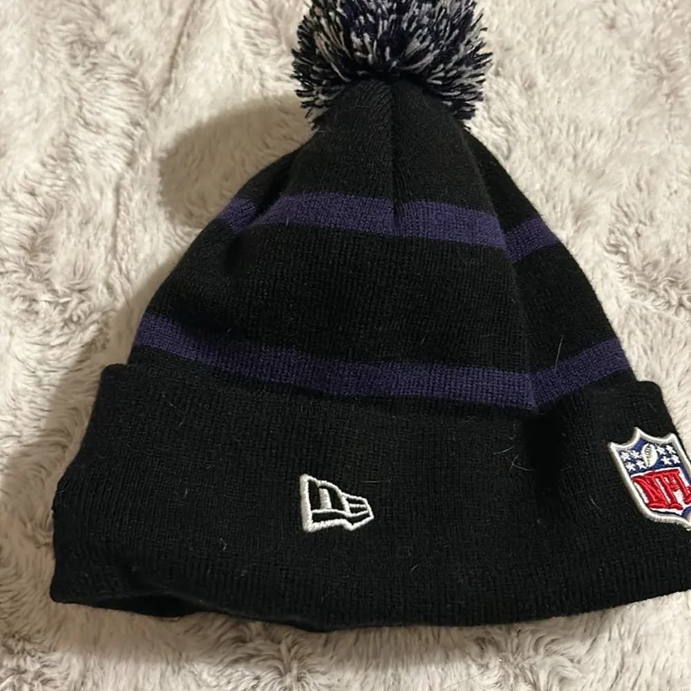 Baltimore Ravens Women’s New Era Knit Hat O/S EUC - Image 3