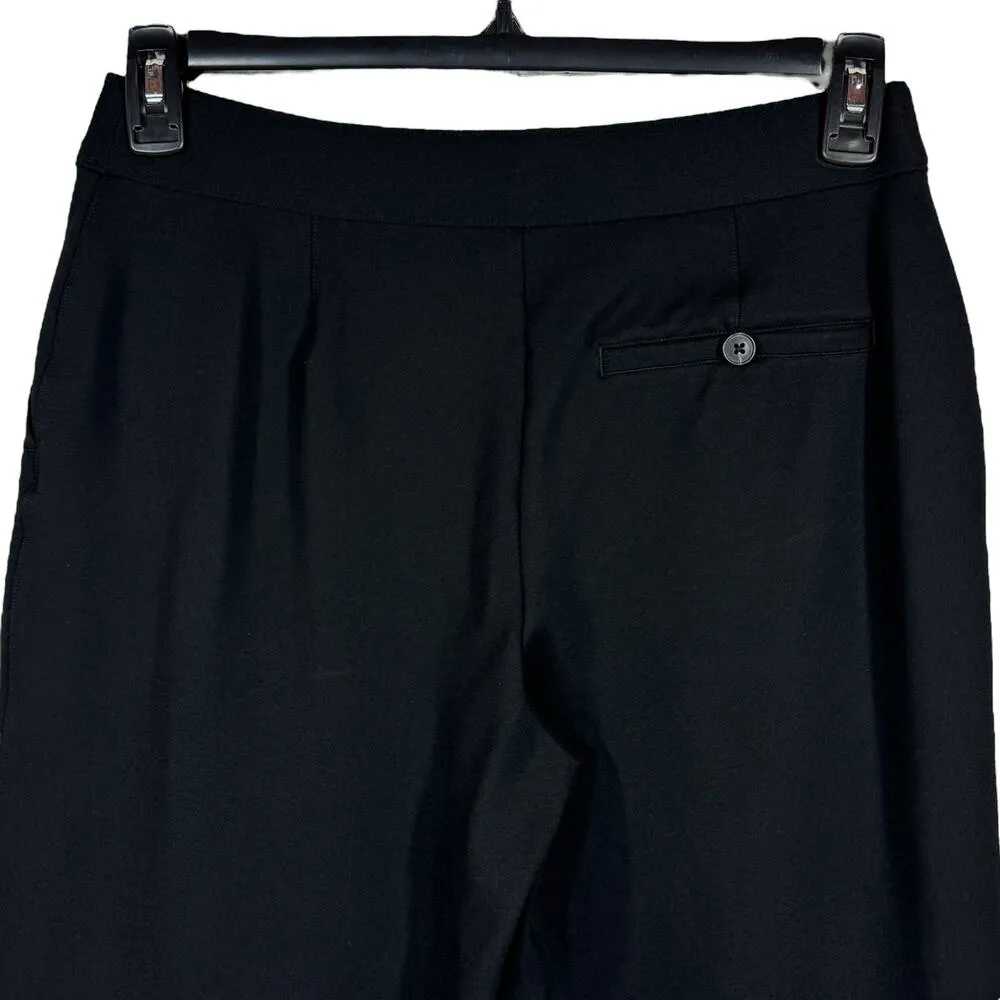 SPANX Medium Wide Leg Ponte Pants Pull-On Stretch Hi-Rise Elastic Waist Black - Image 4