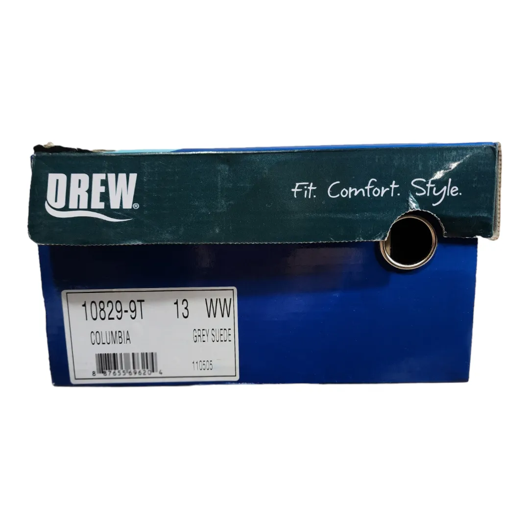 Drew Columbia Grey Suede Comfort Sneaker Wide Width WW 13 - Image 14