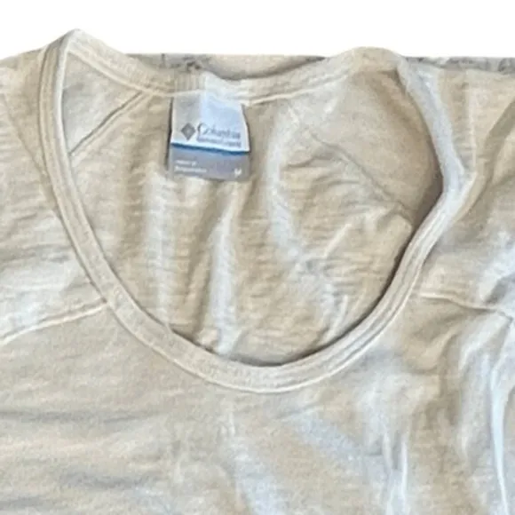 Columbia Easygoing II LS Cream Pullover Top Shirt MEDIUM Gorpcore Outdoor Casual - Image 3