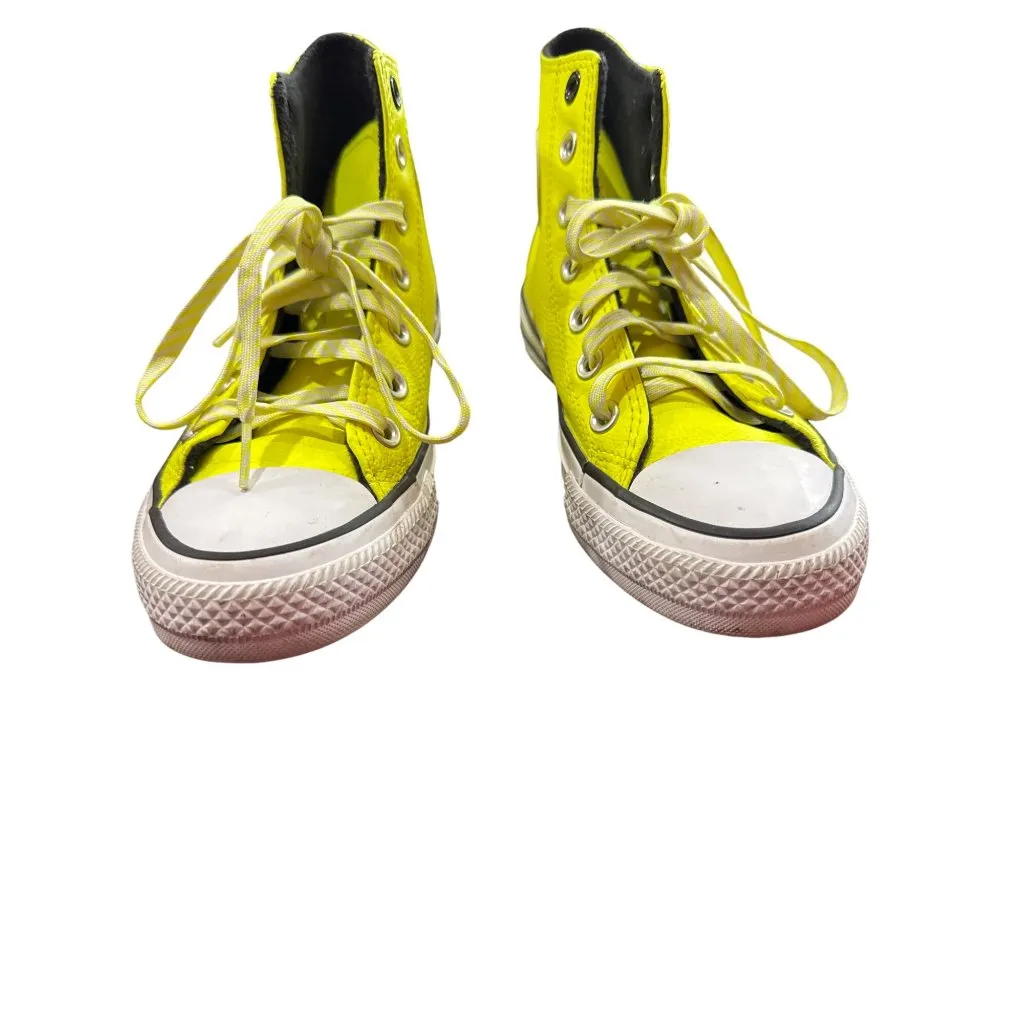 Converse Chuck Taylor Womens Yellow High Top Sneakers Size 6 SKU 8660 - Image 5