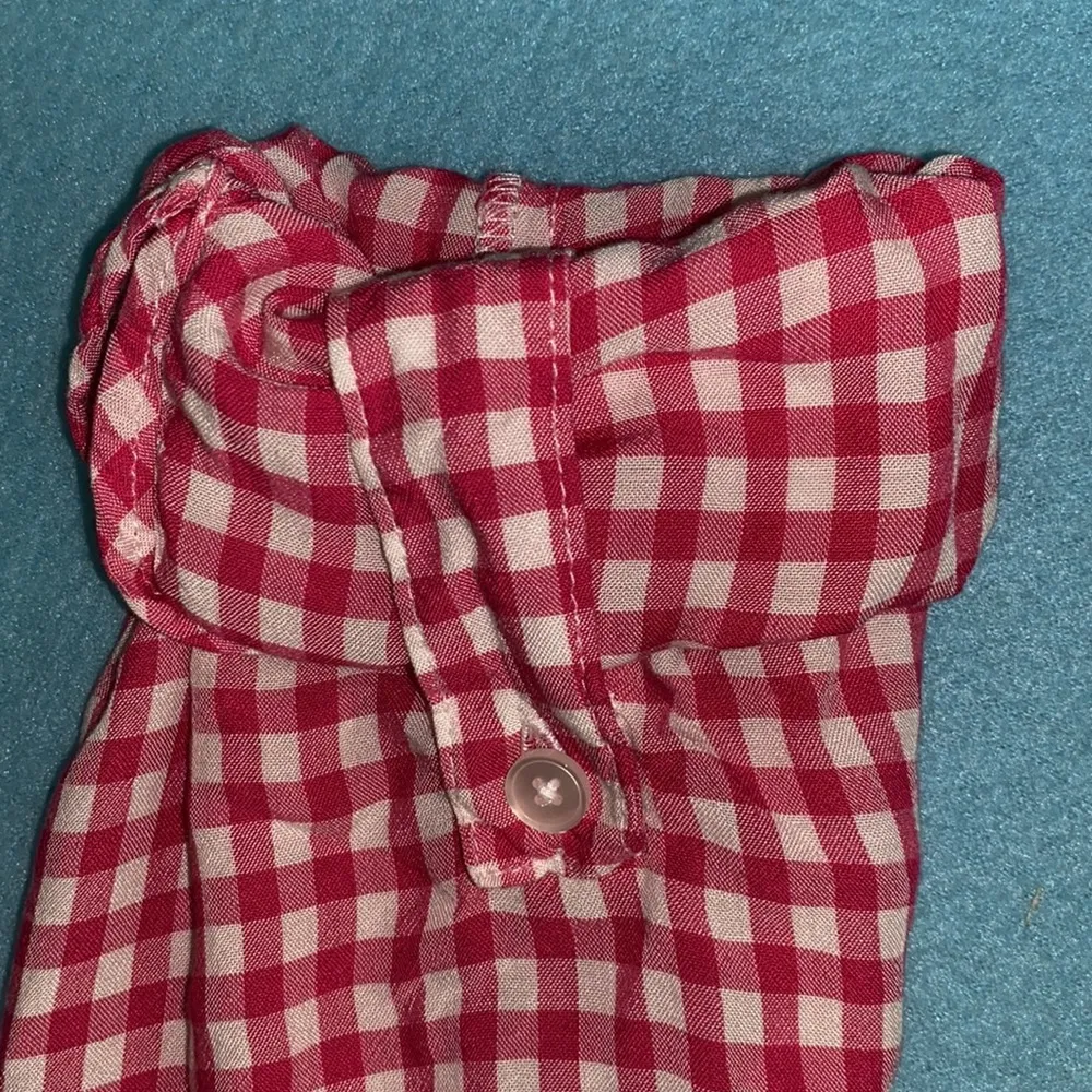 JONES NEW YORK tie front button up long roll up tab sleeve gingham NEW size L - Image 5