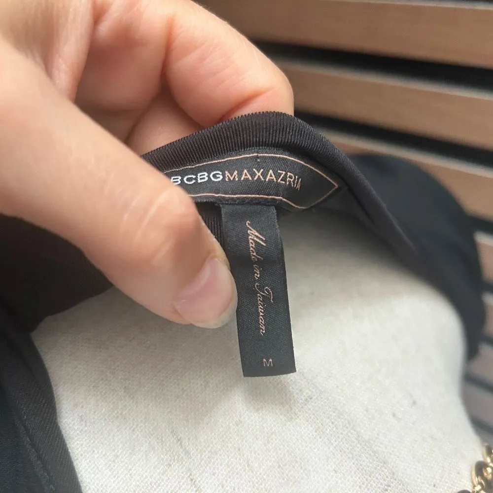 BCBG black stretchy dress size medium light summer sexy going out dress light Black - Image 3