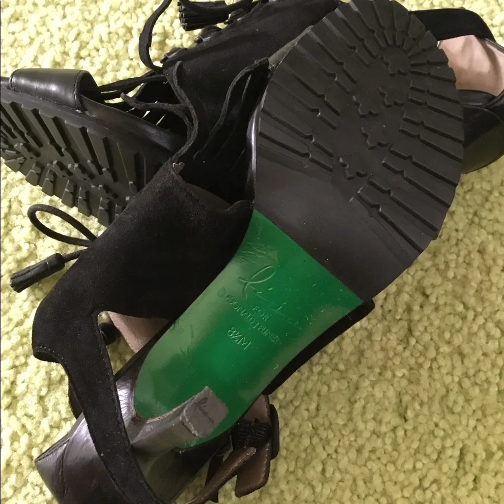 Modern sexy great brand leather sandals ❤️‍🔥❤️‍🔥 Black Size 9 - Image 5